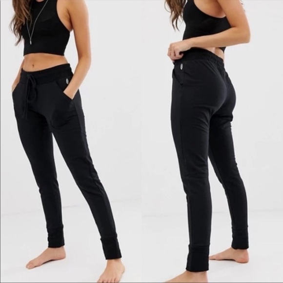 Free People Black Track Pants - Picture 1 of 10